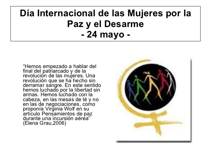 Día Internacional de las Mujeres por la Paz y el Desarme – 24 de Mayo ...